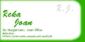 reka joan business card
